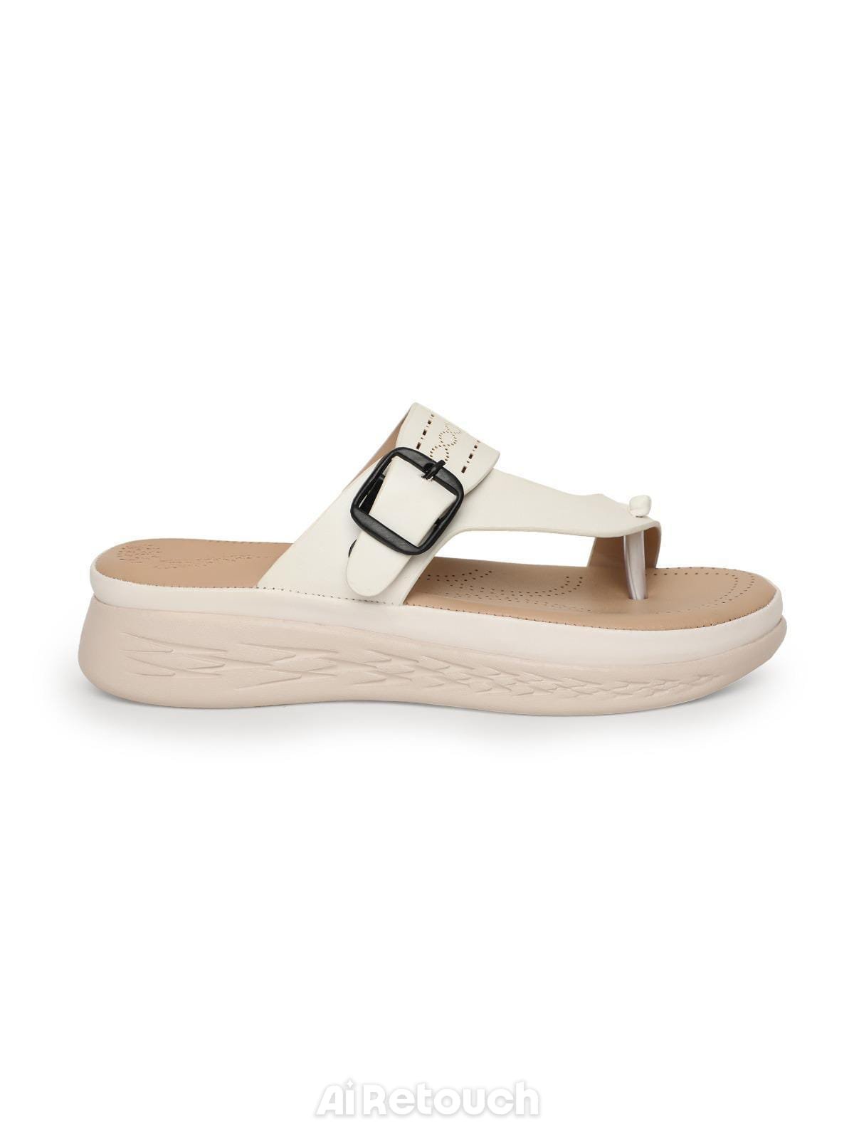 Nekmo Fashion womens talot White thong-wedges