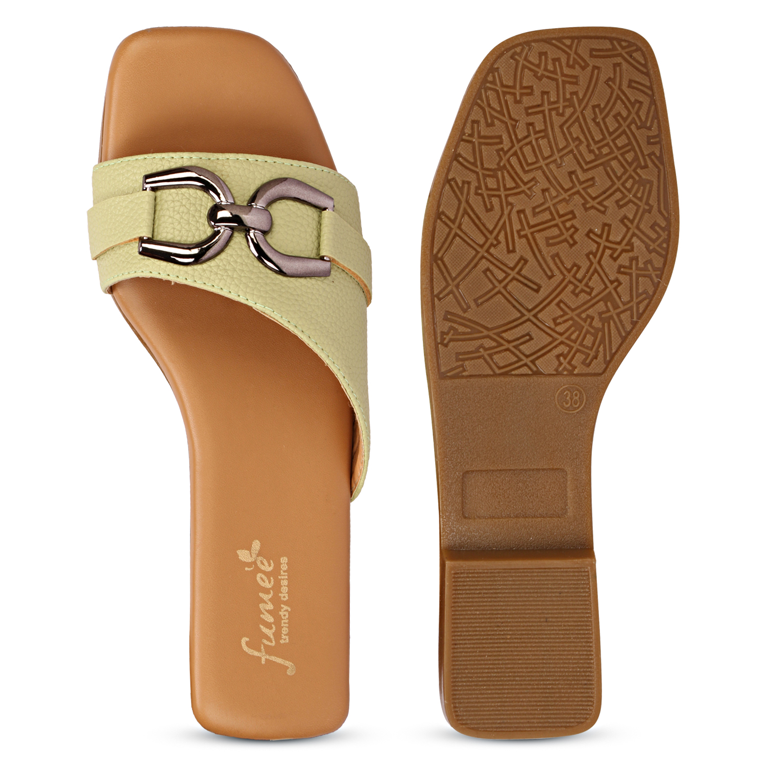 C2 Karts Women Open Toe Flats