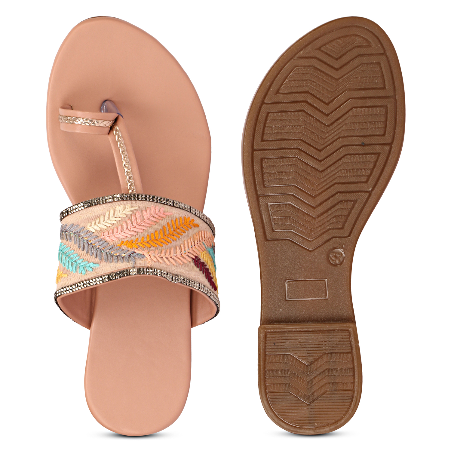 C2 Karts Women Open Toe Flats