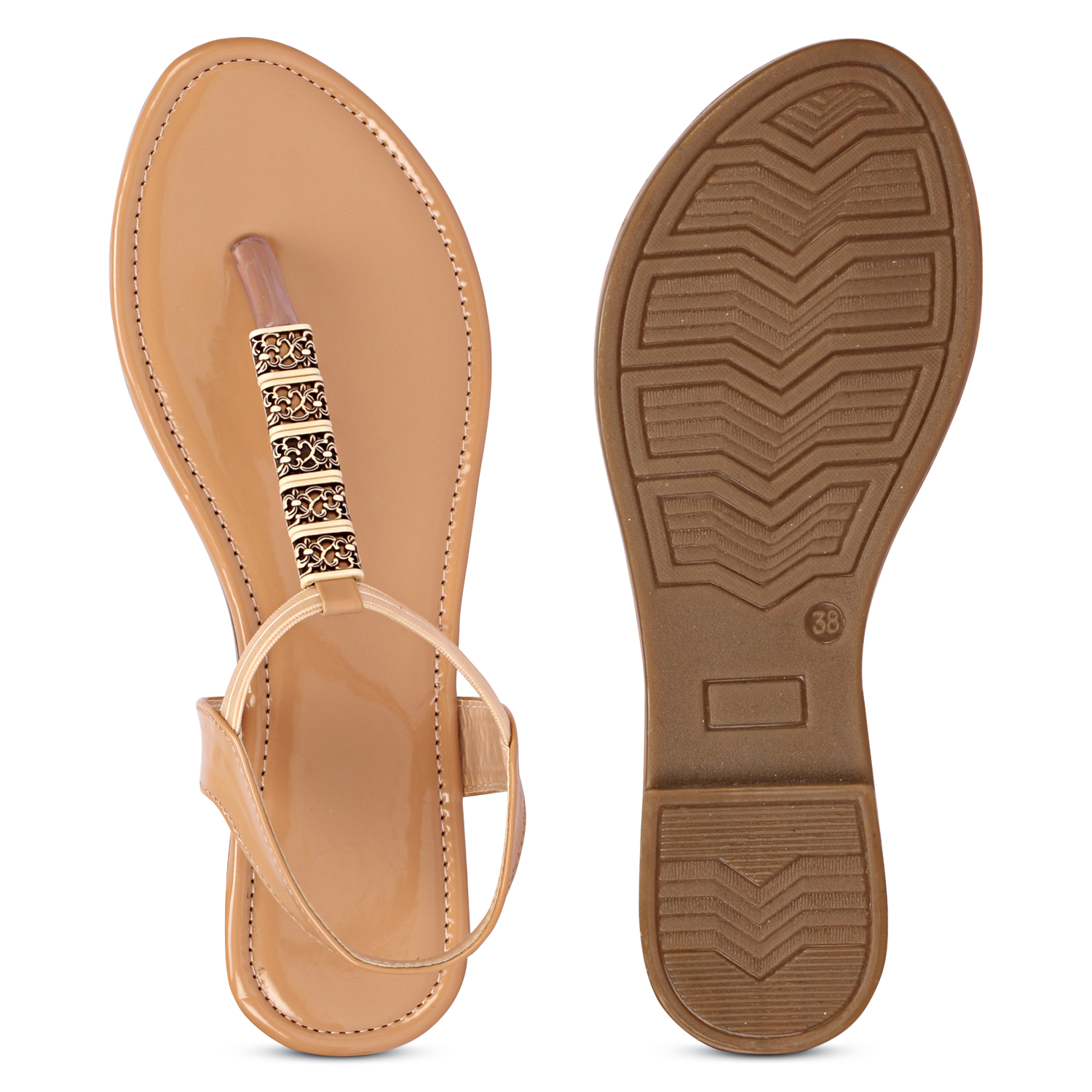 C2 Karts Women Open Toe Flats